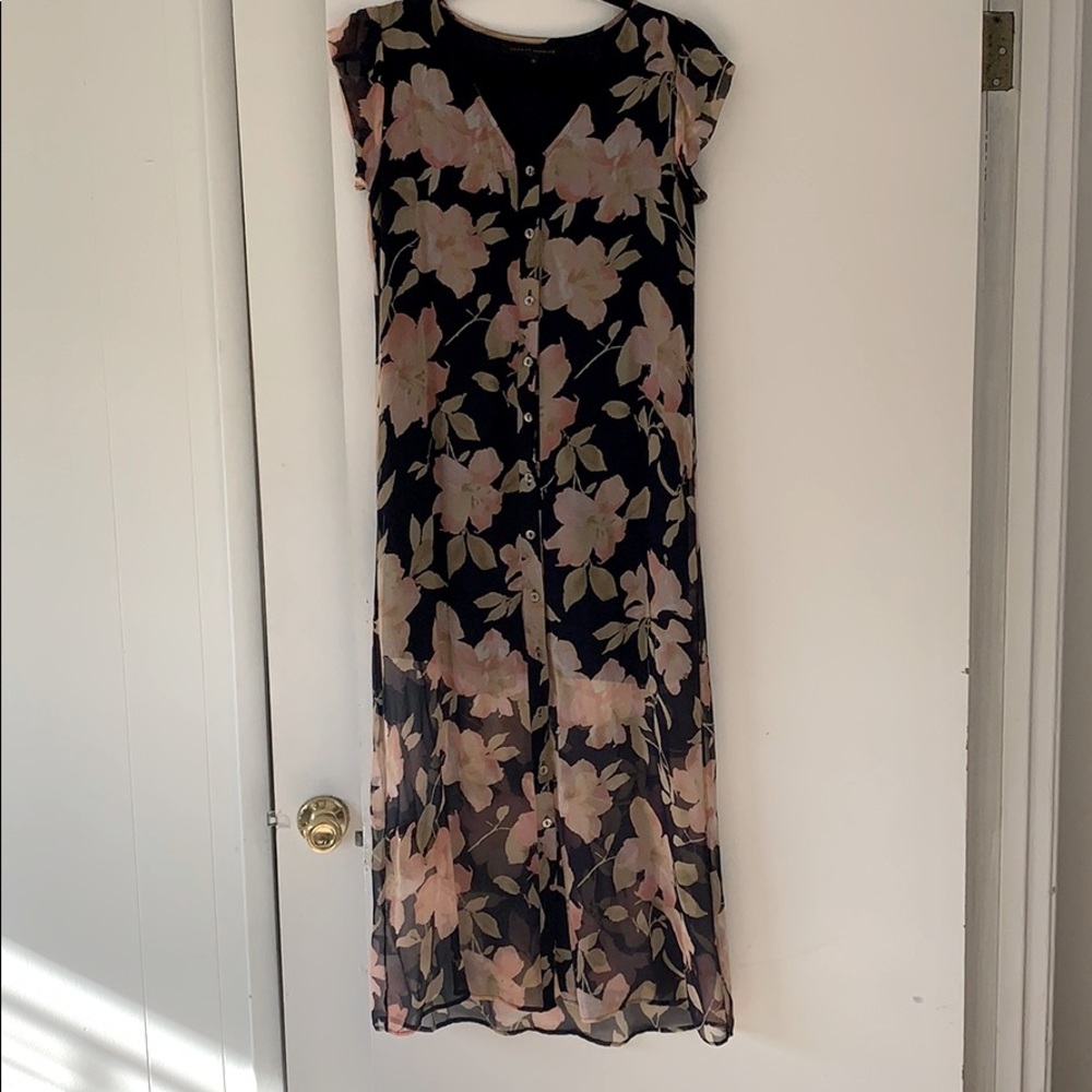 Silk floral dress